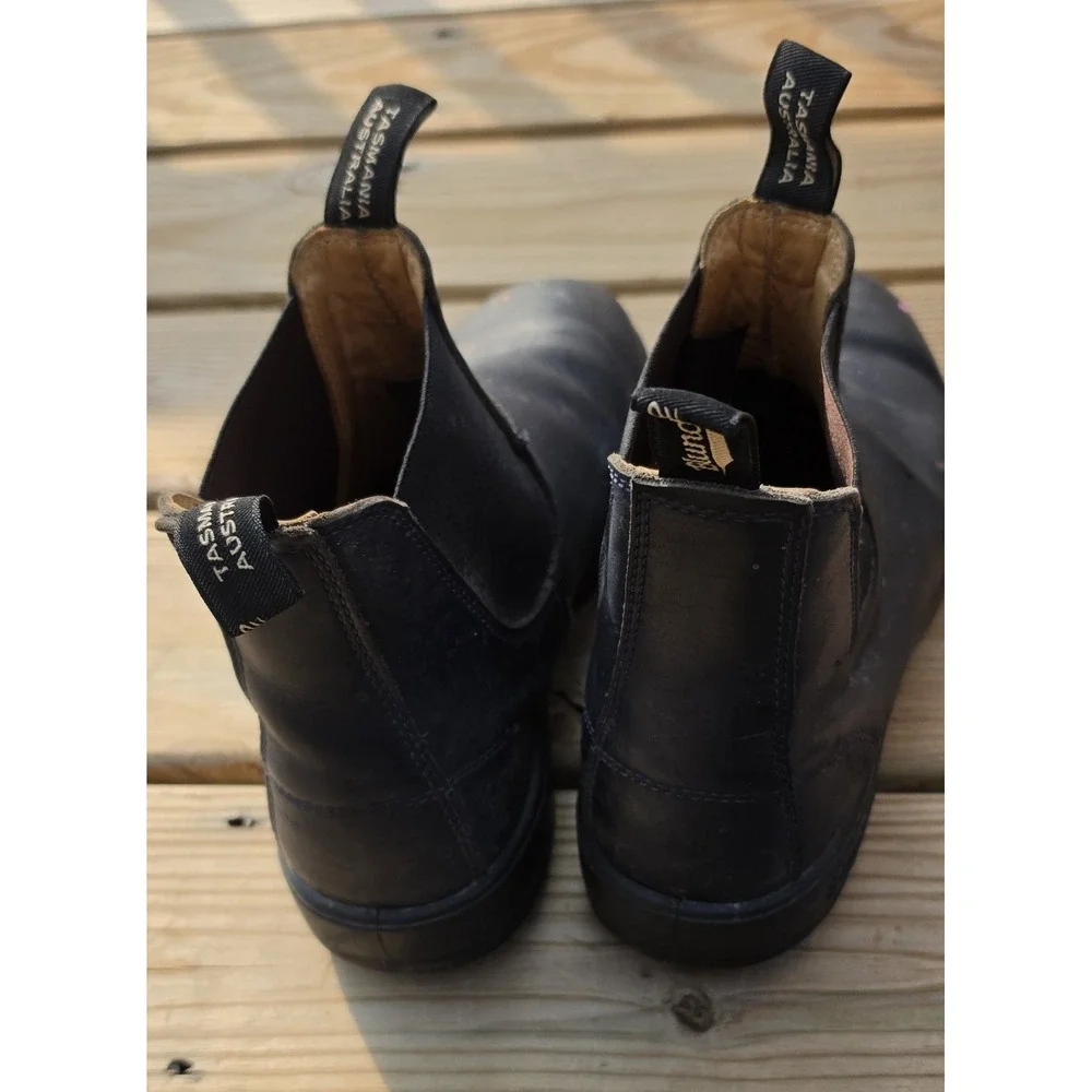 Blundstone 558 Classic Black Leather Chelsea Boots Men's US 13 AU 12
